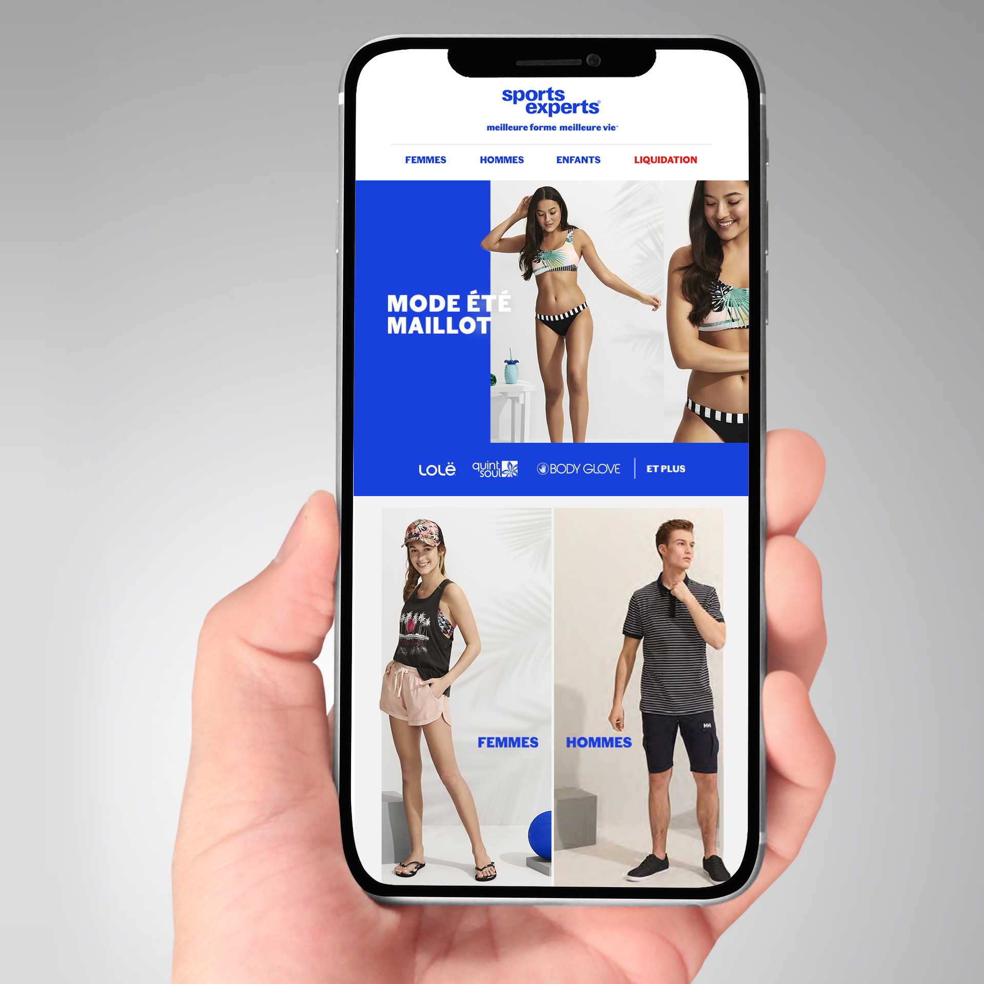 Infolettre qui présente une nouvelle collection